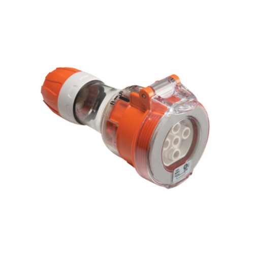 56CSC432 400V 32A 4 Pin Flanged Socket outlet with Plug